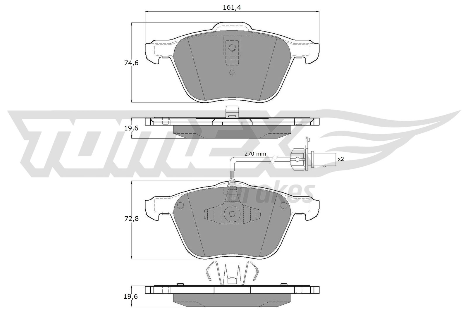 TOMEX Brakes TX 12-56 Sada...